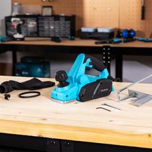 Fast&Clean 3000 Agile Cepillo eléctrico para carpintería, con cable extralargo de 3 metros, bolsa de recogida, conexión de aspiración y dobles cuchillas reversibles.