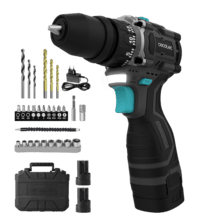 PowerForce 1650 Multifunction Brushless Taladro atornillador 2en1 de 16V con cabezal extraíble, 2 baterías de 2.000mAh, motor sin escobillas, maletín y diversos accesorios.