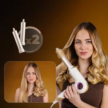 DryGlam Waves Sensor 6in1 Secador Brushless con Tecnología de sensor de distancia, Iones, 6 accesorios, Triple protección del calor, 1400W, 110.000 rpm