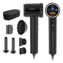 DryGlam Waves i-Sensor Pro Asciugacapelli Brushless, con tecnologia a infrarossi, sensore di distanza, Plasma, 6 accessori, Touch Sensor, 1600W