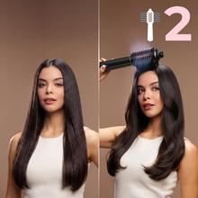 Air DryBold Allin1 Saphire: cepillo de aire con 2 posiciones, 4 funciones: secador, cepillo de aire, cepillo alisador y cepillo moldeador, Motor Brushless con 110.000 rpm y 1400W, Concentrador magnético, Bolsa de terciopelo