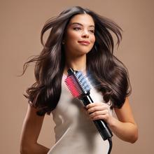 Air DryBold Allin1 Saphire: cepillo de aire con 2 posiciones, 4 funciones: secador, cepillo de aire, cepillo alisador y cepillo moldeador, Motor Brushless con 110.000 rpm y 1400W, Concentrador magnético, Bolsa de terciopelo