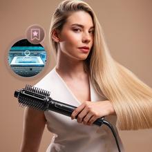 Air DryBold Allin1 Saphire: cepillo de aire con 2 posiciones, 4 funciones: secador, cepillo de aire, cepillo alisador y cepillo moldeador, Motor Brushless con 110.000 rpm y 1400W, Concentrador magnético, Bolsa de terciopelo