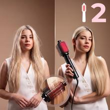 Air DryBold Allin1 Saphire: cepillo de aire con 2 posiciones, 4 funciones: secador, cepillo de aire, cepillo alisador y cepillo moldeador, Motor Brushless con 110.000 rpm y 1400W, Concentrador magnético, Bolsa de terciopelo