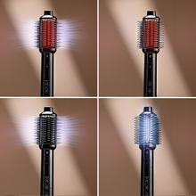 Air DryBold Allin1 Saphire: cepillo de aire con 2 posiciones, 4 funciones: secador, cepillo de aire, cepillo alisador y cepillo moldeador, Motor Brushless con 110.000 rpm y 1400W, Concentrador magnético, Bolsa de terciopelo