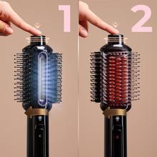 Air DryBold Allin1 Saphire: cepillo de aire con 2 posiciones, 4 funciones: secador, cepillo de aire, cepillo alisador y cepillo moldeador, Motor Brushless con 110.000 rpm y 1400W, Concentrador magnético, Bolsa de terciopelo