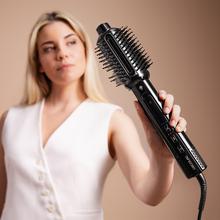 Air DryBold Allin1 Saphire: cepillo de aire con 2 posiciones, 4 funciones: secador, cepillo de aire, cepillo alisador y cepillo moldeador, Motor Brushless con 110.000 rpm y 1400W, Concentrador magnético, Bolsa de terciopelo