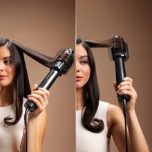 Air DryBold Allin1 Saphire: cepillo de aire con 2 posiciones, 4 funciones: secador, cepillo de aire, cepillo alisador y cepillo moldeador, Motor Brushless con 110.000 rpm y 1400W, Concentrador magnético, Bolsa de terciopelo