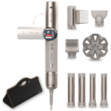 AirGlisse 8in1 Flex Champagne Cepillo moldeador. 8 accesorios. Función flex. Pantalla digital