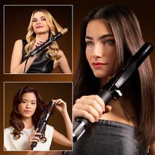 AirGlisse 14in1 Platinum moldeador de pelo con 110.000 rpm, 1400W, Función plasma, 14 accesorios, Placas calefactoras, Función rotativa, Motor Brushless, Estuche de cuero