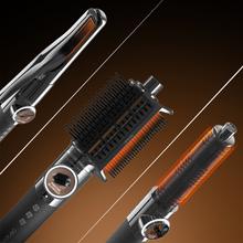 AirGlisse 14in1 Platinum moldeador de pelo con 110.000 rpm, 1400W, Función plasma, 14 accesorios, Placas calefactoras, Función rotativa, Motor Brushless, Estuche de cuero