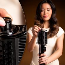 AirGlisse 14in1 Platinum moldeador de pelo con 110.000 rpm, 1400W, Función plasma, 14 accesorios, Placas calefactoras, Función rotativa, Motor Brushless, Estuche de cuero