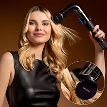 AirGlisse 14in1 Platinum moldeador de pelo con 110.000 rpm, 1400W, Función plasma, 14 accesorios, Placas calefactoras, Función rotativa, Motor Brushless, Estuche de cuero