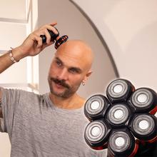 PrecisionCare Skull Victory Afeitadora de cabeza, 7 cuchillas flotantes, IPX7, Pantalla, 2 velocidades, 70 mins de autonomía