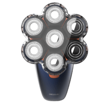 PrecisionCare Skull Victory Afeitadora de cabeza, 7 cuchillas flotantes, IPX7, Pantalla, 2 velocidades, 70 mins de autonomía