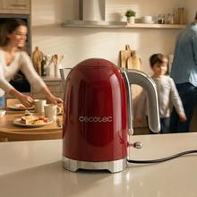 Thermosense Oval Red Hervidor de agua de 1,7 litros, cuerpo de acero inoxidable y con 2200 W.