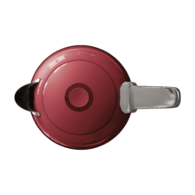 Thermosense Oval Red Hervidor de agua de 1,7 litros, cuerpo de acero inoxidable y con 2200 W.