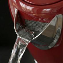 Thermosense Oval Red Hervidor de agua de 1,7 litros, cuerpo de acero inoxidable y con 2200 W.