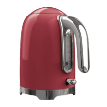 Thermosense Oval Red Hervidor de agua de 1,7 litros, cuerpo de acero inoxidable y con 2200 W.