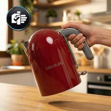 Thermosense Oval Red Hervidor de agua de 1,7 litros, cuerpo de acero inoxidable y con 2200 W.