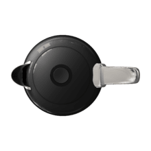 Thermosense Oval Black Hervidor de agua de 1,7 litros, cuerpo de acero inoxidable y con 2200 W.