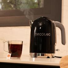 Thermosense Oval Black Hervidor de agua de 1,7 litros, cuerpo de acero inoxidable y con 2200 W.