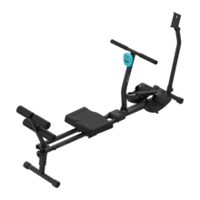 Drumfit Rower CompactROW El remo de fitness es ideal para entrenamientos completos en casa. Gracias a su resistencia hidráulica ajustable en 12 niveles, puedes adaptar la intensidad a tu nivel y progresión. Soporta hasta 110 kg de usuario y su diseño plegable permite guardarlo fácilmente, optimizando el espacio. Perfecto para fortalecer brazos, espalda y mejorar la resistencia cardiovascular de manera segura y efectiva.