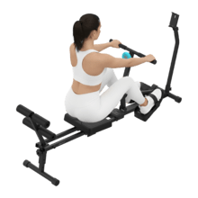 Drumfit Rower CompactROW El remo de fitness es ideal para entrenamientos completos en casa. Gracias a su resistencia hidráulica ajustable en 12 niveles, puedes adaptar la intensidad a tu nivel y progresión. Soporta hasta 110 kg de usuario y su diseño plegable permite guardarlo fácilmente, optimizando el espacio. Perfecto para fortalecer brazos, espalda y mejorar la resistencia cardiovascular de manera segura y efectiva.