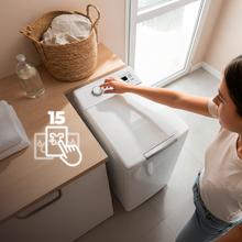 Bolero DressCode Top 750 Inverter Lavadora de carga superior de de 7,5kg, clase A, Motor Inverter Plus y 1200 rpm programables, con 15 programas y SteamMax, Delay Start, Drum Clean, MyFav, función Silence, KidLock y aclarado extra