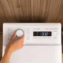 Bolero DressCode Top 750 Inverter Lave-linge à chargement par le haut de 7,5 kg, classe A, moteur Inverter Plus et 1200 tr/min programmables, avec 15 programmes et SteamMax, Delay Start, Drum Clean, MyFav, fonction Silence, KidLock et rinçage supplémentaire.