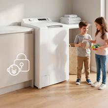 Bolero DressCode Top 750 Inverter Lavadora de carga superior de de 7,5kg, clase A, Motor Inverter Plus y 1200 rpm programables, con 15 programas y SteamMax, Delay Start, Drum Clean, MyFav, función Silence, KidLock y aclarado extra