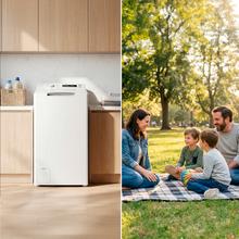 Bolero DressCode Top 750 Inverter Lavadora de carga superior de de 7,5kg, clase A, Motor Inverter Plus y 1200 rpm programables, con 15 programas y SteamMax, Delay Start, Drum Clean, MyFav, función Silence, KidLock y aclarado extra
