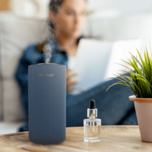 PureAroma 3000 Navy Sound Difusor de aroma navy con speaker, sin necesidad de agua, temporizador de 8h, 3 niveles y 7 luces LED.