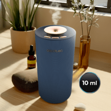 PureAroma 3000 Navy Sound Difusor de aroma navy con speaker, sin necesidad de agua, temporizador de 8h, 3 niveles y 7 luces LED.