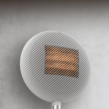 ReadyWarm 2100 Sun Chauffage céramique sur pied de 2000 W avec écran LED, contrôle tactile et thermostat réglable. Télécommande, oscillation et 2 puissances.