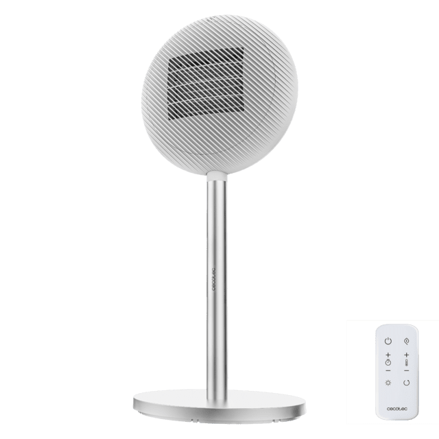ReadyWarm 2100 Sun Chauffage céramique sur pied de 2000 W avec écran LED, contrôle tactile et thermostat réglable. Télécommande, oscillation et 2 puissances.