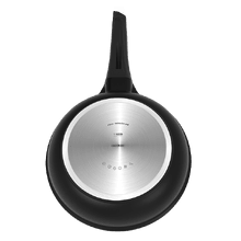 Sartén 28cm, Colección Gourmet+Sartén de 28 cm, apta inducción y todas las cocinas. Construcción de aluminio fundido de 5,5mm con fondo termodifusor encapsulado. Triple capa de revestimiento antiadherente ILAG de la mejor calidad libre de PFOAs.