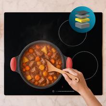 Cacerola alta 20cm, Colección GourmetCacerola de 20 cm, apta inducción y todas las cocinas. Construcción de aluminio fundido de 5,5mm con fondo termodifusor encapsulado. Triple capa de revestimiento antiadherente ILAG de la mejor calidad libre de PFOAs.