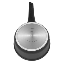 Cazo 16cm, Colección Gourmet+Cazo de 16 cm, apta inducción y todas las cocinas. Construcción de aluminio fundido de 5,5mm con fondo termodifusor encapsulado. Triple capa de revestimiento antiadherente ILAG de la mejor calidad libre de PFOAs.