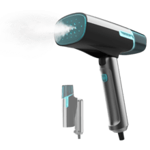 IronHero V-1400 Flex Plancha vertical de 1400 W, ligera y compacta, con vapor continuo que elimina arrugas y olores.