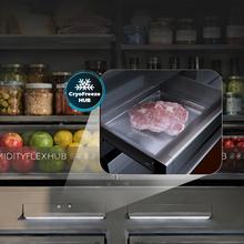 Bolero CoolSilver 4D BI 526 Select D Frigorífico Combi Puertas French Door Integrable Premium con Acabados Inox Interiores, Ventilación Frontal-Inferior, Profundidad Inferior a 60cm, Estantes de Metal y Cristal, Pure CoolMatrix, CryoFreeze PAD, Ultra Fast Freezing -35ºC, Display Full Color, Total NoFrost y Compresor Inverter Plus