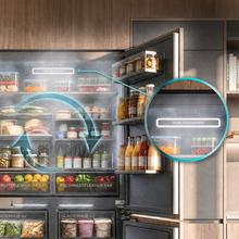 Bolero CoolSilver 4D BI 526 Select D Frigorífico Combi Puertas French Door Integrable Premium con Acabados Inox Interiores, Ventilación Frontal-Inferior, Profundidad Inferior a 60cm, Estantes de Metal y Cristal, Pure CoolMatrix, CryoFreeze PAD, Ultra Fast Freezing -35ºC, Display Full Color, Total NoFrost y Compresor Inverter Plus