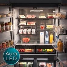 Bolero CoolSilver 4D BI 526 Select D Frigorífico Combi Puertas French Door Integrable Premium con Acabados Inox Interiores, Ventilación Frontal-Inferior, Profundidad Inferior a 60cm, Estantes de Metal y Cristal, Pure CoolMatrix, CryoFreeze PAD, Ultra Fast Freezing -35ºC, Display Full Color, Total NoFrost y Compresor Inverter Plus