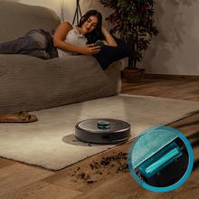 Conga Y50 X-Treme Robot aspirador con Navegación láser. 5000 Pa de presión de succión. 160m2 de autonomía. Cepillo multifunción para todas las superficies. Base de autovaciado con bolsa de polvo de 3 L.