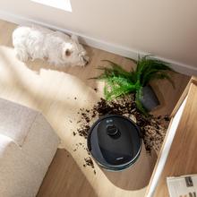 Conga Y80 X-Treme Robot aspirador con Navegación láser. 13000 Pa de presión de succión. Inteligencia Artificial. 220m2 de autonomía. Cepillo de silicona para animales. Base de autovaciado con bolsa de polvo de 2,5 L.