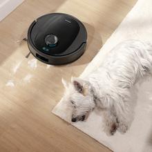 Conga Y80 X-Treme Robot aspirador con Navegación láser. 13000 Pa de presión de succión. Inteligencia Artificial. 220m2 de autonomía. Cepillo de silicona para animales. Base de autovaciado con bolsa de polvo de 2,5 L.