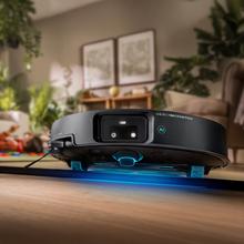 Conga X100 X-Treme Robot aspirateur avec système de nettoyage adaptatif. Puissance d'aspiration de 20000 Pa, base 4 en 1 avec désinfection. Intelligence artificielle avec caméra. Tissus rotatifs et soulevables. Brosse latérale et tissu extensible. Application avec vidéo manager.