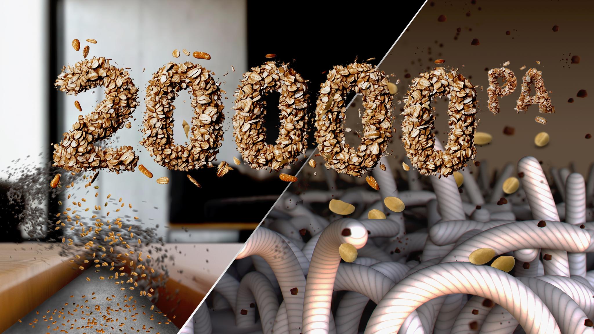 20.000 Pa: potencia extrema