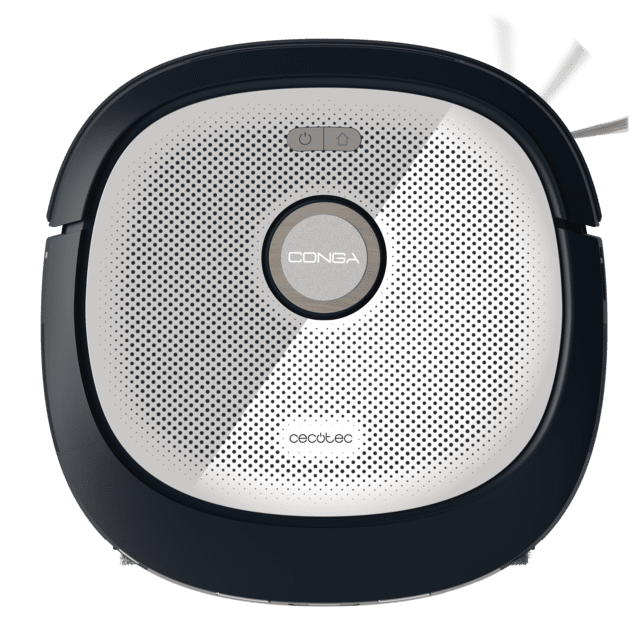 Conga Z100 X-Treme Robot aspirador especialista en fregado con tecnología AI LaserEye. Fregado profesional con su mopa bimaterial XXL. Base total de autovaciado de polvo, de agua y limpieza de las mopas.  20000 Pa de presión de succión. APP y vinculación con Bluetooth y rededs 2,4 y 5 Ghz.