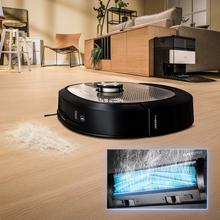 Conga Z100 X-Treme Robot aspirador especialista en fregado con tecnología AI LaserEye. Fregado profesional con su mopa bimaterial XXL. Base total de autovaciado de polvo, de agua y limpieza de las mopas.  20000 Pa de presión de succión. APP y vinculación con Bluetooth y redes 2,4 y 5 Ghz.